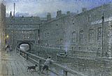 Lincoln Canal by Albert Goodwin